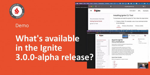 What's available in the Ignite 3.0.0-alpha release?
