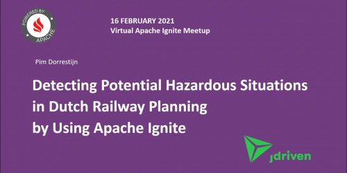 Detecting Potential Hazardous Situations in the Dutch Railway Planning using Apache Ignite