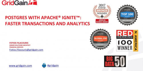 Postgres with Apache Ignite:  Faster Transactions and Analytics